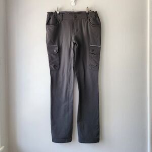 Duluth Flexpedition Pants | Size 6 Tall | Gray Slim Leg Cargo Pockets Gray Lined